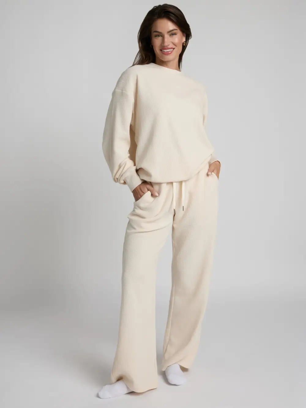 Waffle Lounge Relaxed Sweatpants