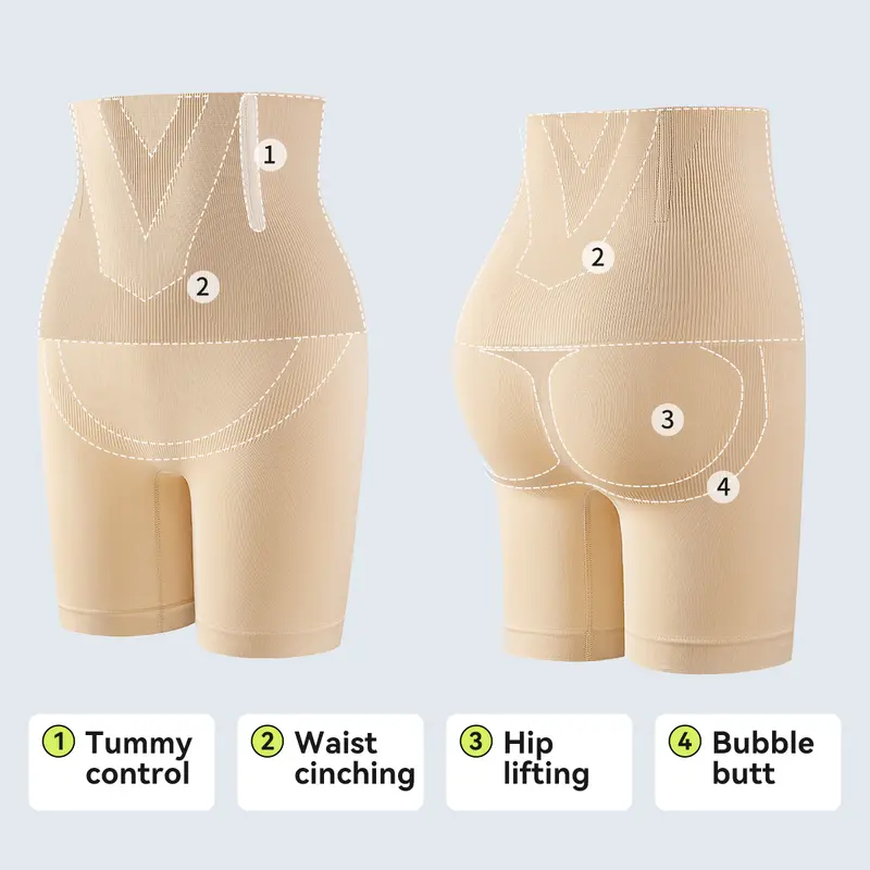 [2-Pack Anti-Gravity Shaping Pants ] Kakapeople Women's Tummy Control Butt-Lifting Shapewear
