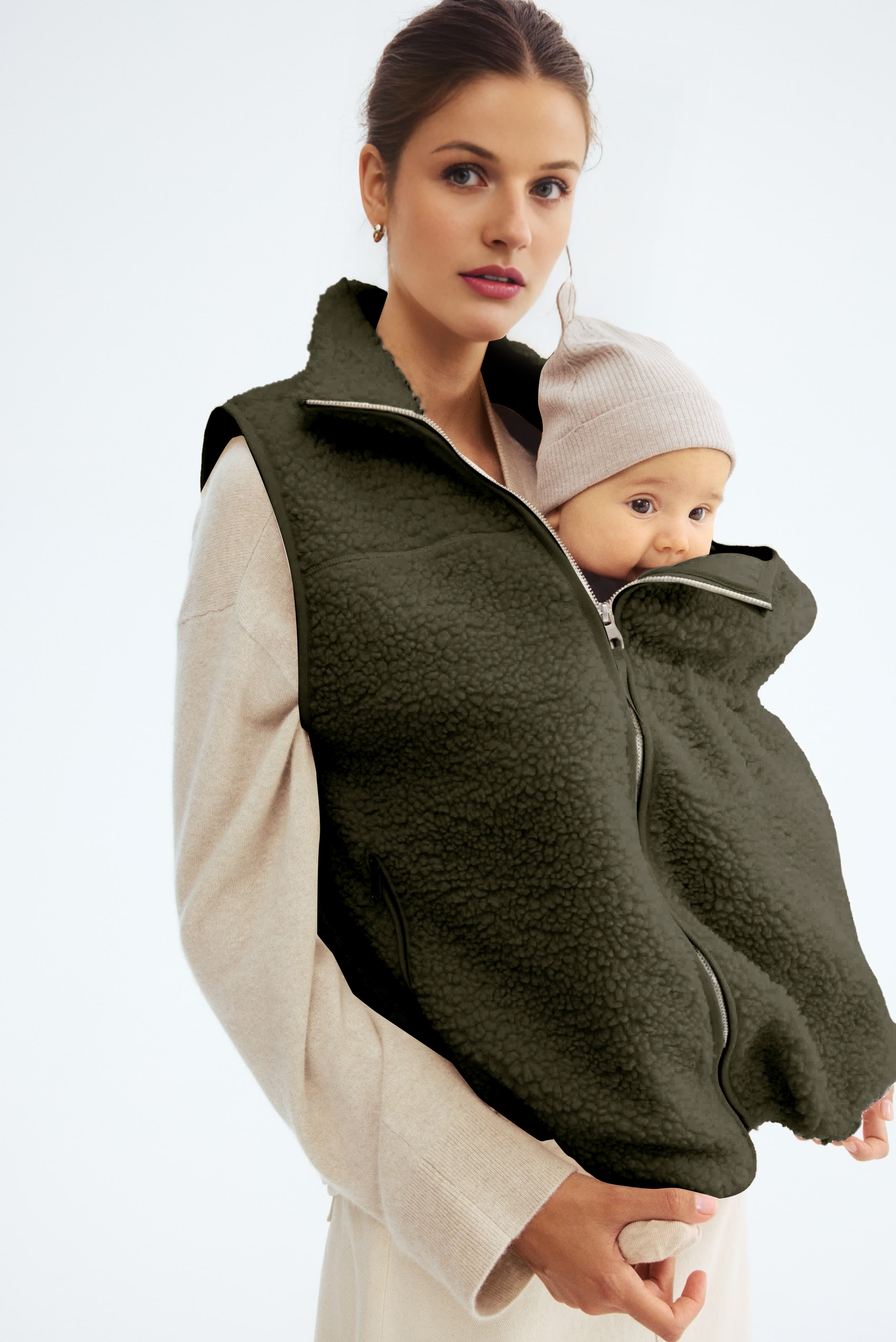 MAMA Before & After Babywearing Fleece Jacket & Vest