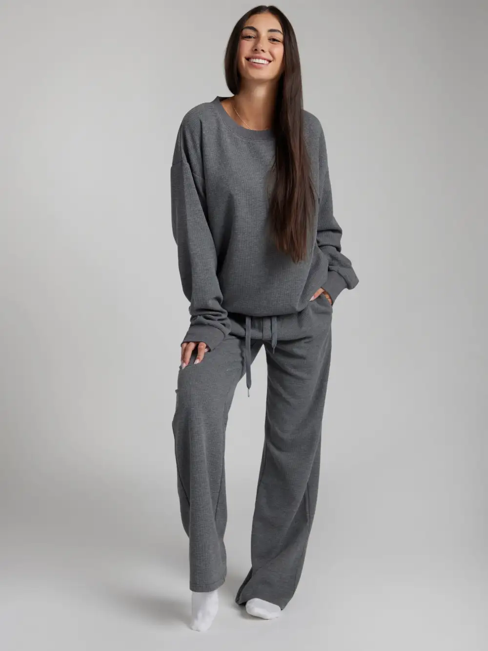Waffle Lounge Relaxed Sweatpants
