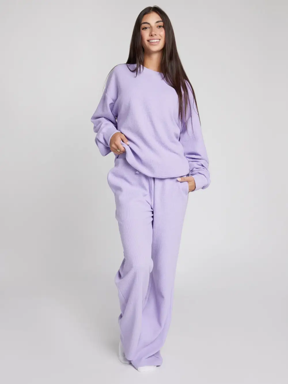 Waffle Lounge Relaxed Sweatpants