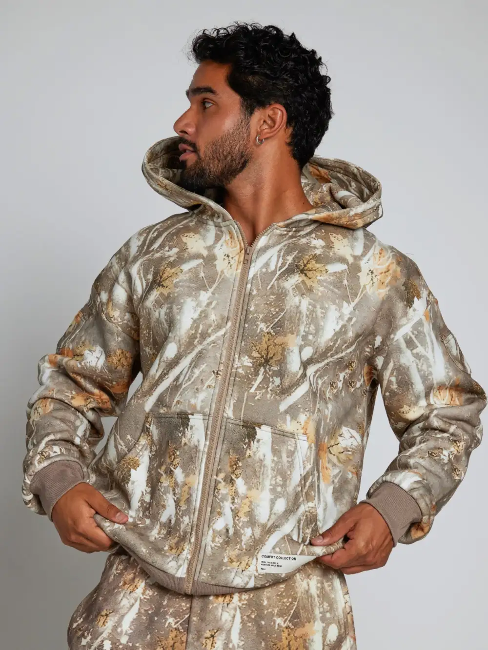 Camo Zip Hoodie