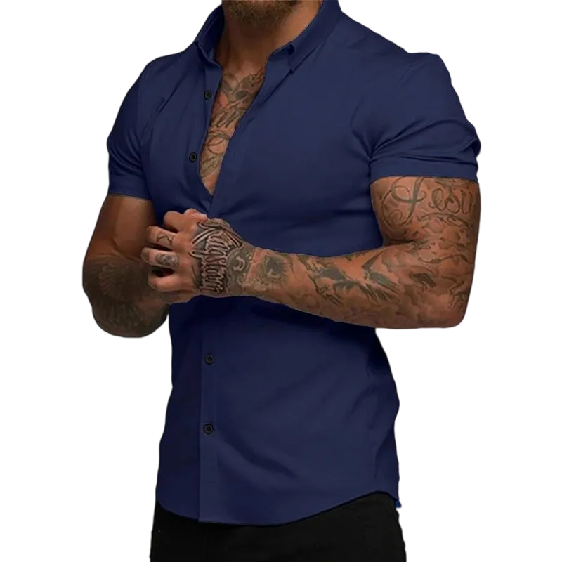 10PACK-Mens Casual Button Down Shirt