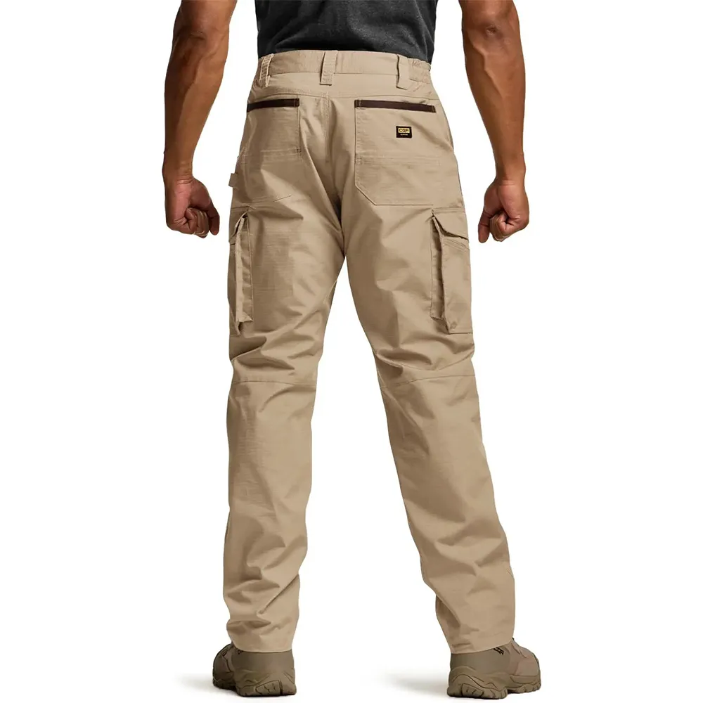 Men's Ripstop Work Pants,Water Resistant Outdoor Tactical Pants