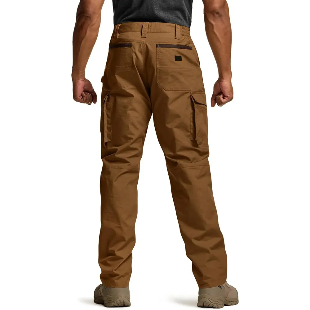 Men's Ripstop Work Pants,Water Resistant Outdoor Tactical Pants