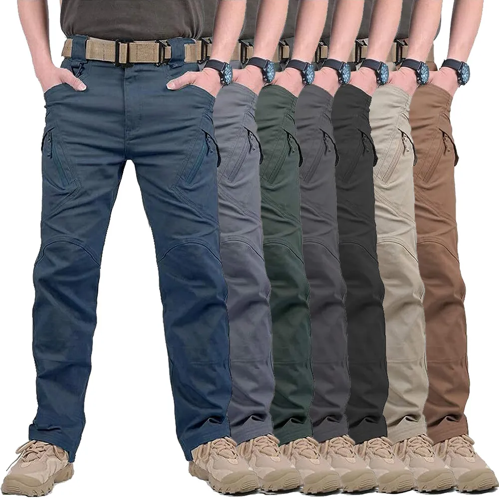 Men's Assault Tactical Pants Lightweight Cotton Outdoor Military Combat Cargo Trousers