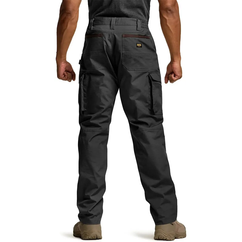 Men's Ripstop Work Pants,Water Resistant Outdoor Tactical Pants