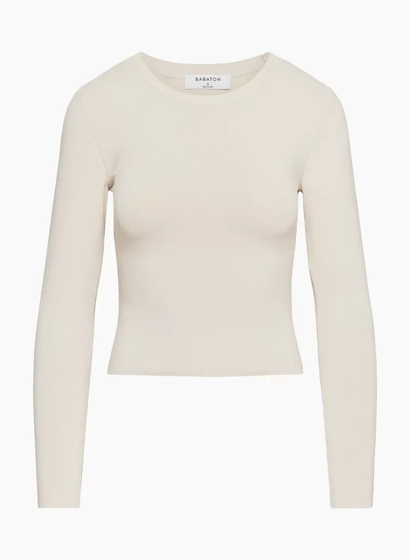 sculpt knit crew longsleeve