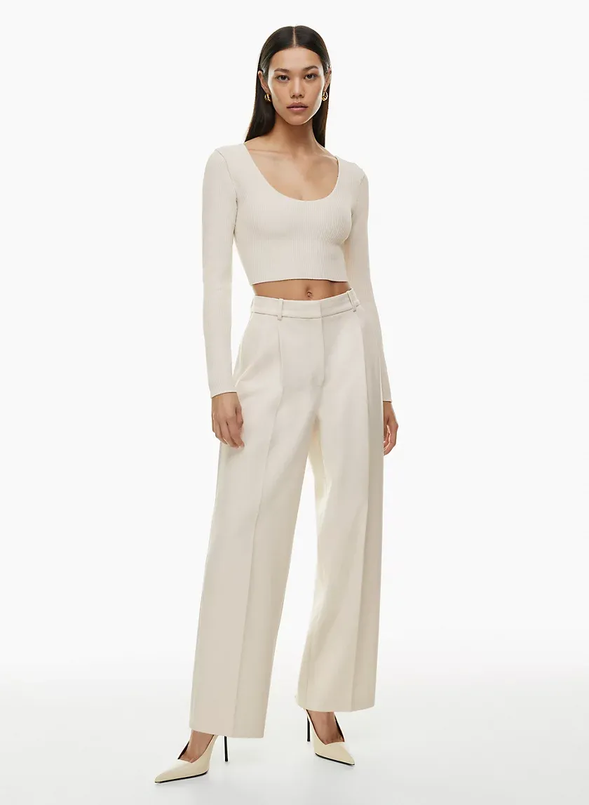 sculpt knit scoopneck longsleeve