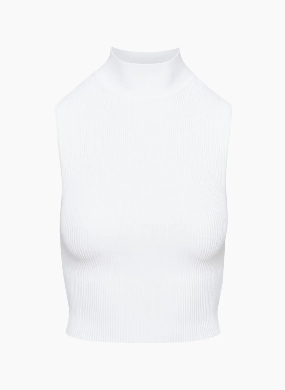sculpt knit mockneck tank