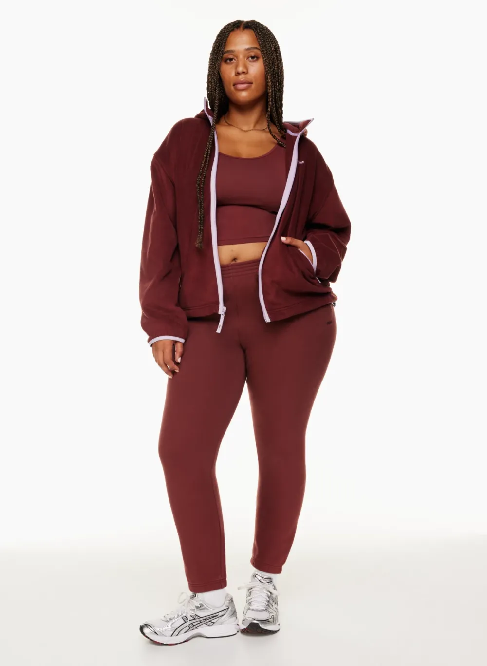 sno polar oversized zip hoodie