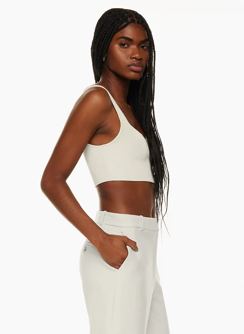 sculpt knit notch tank