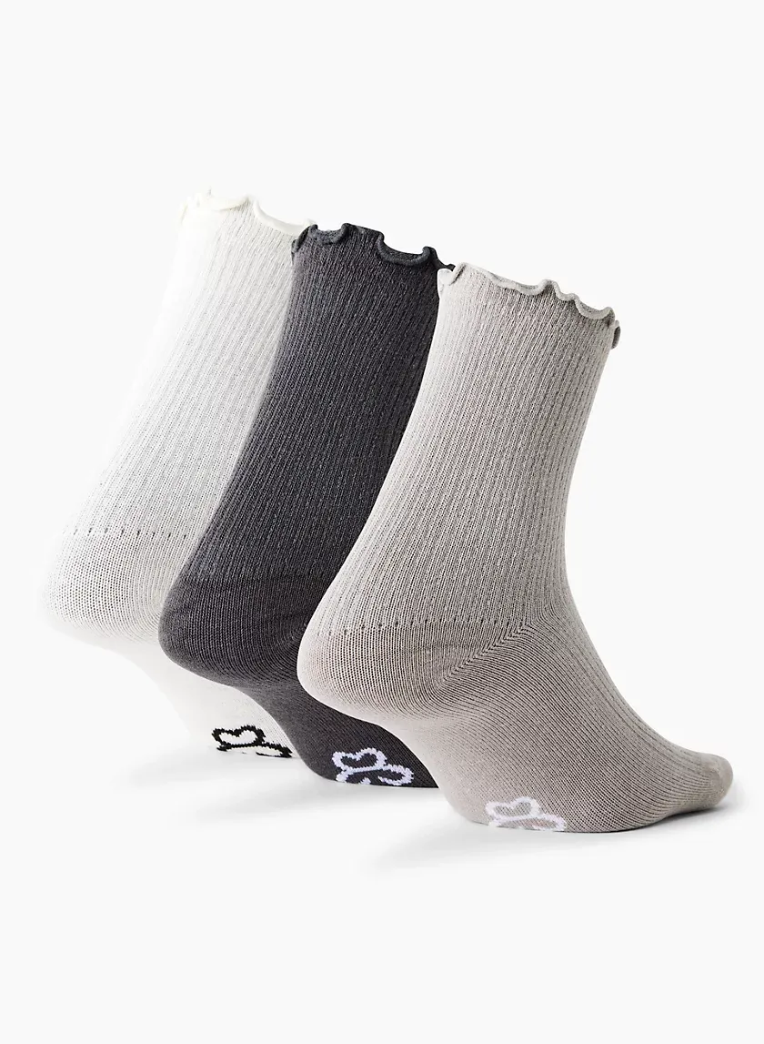 sugarplum crew sock 3-pack