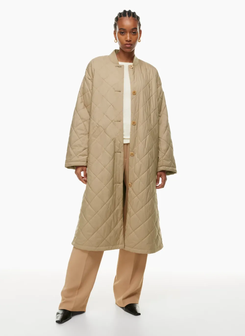 pavant quilted long jacket