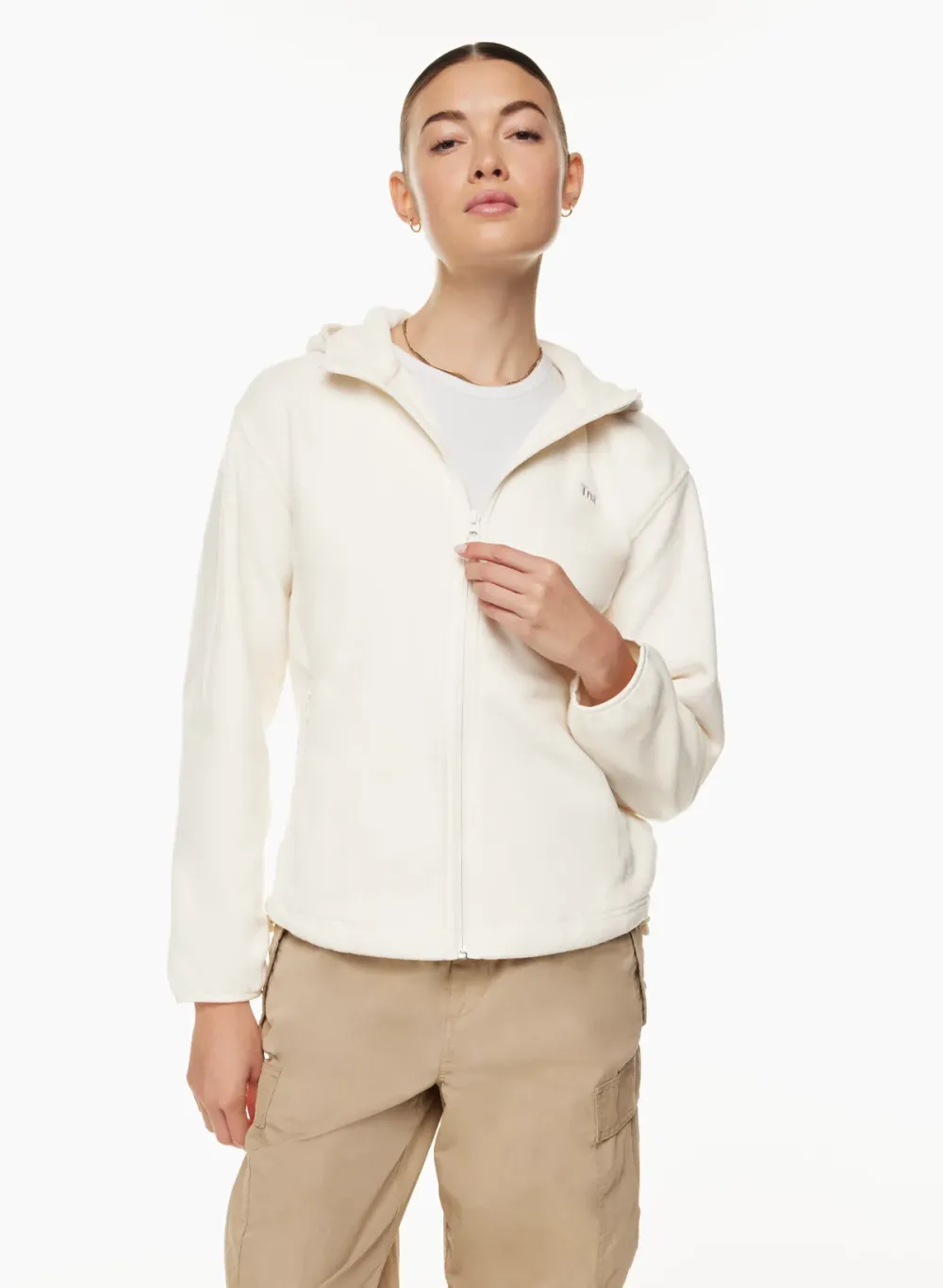 sno polar oversized zip hoodie