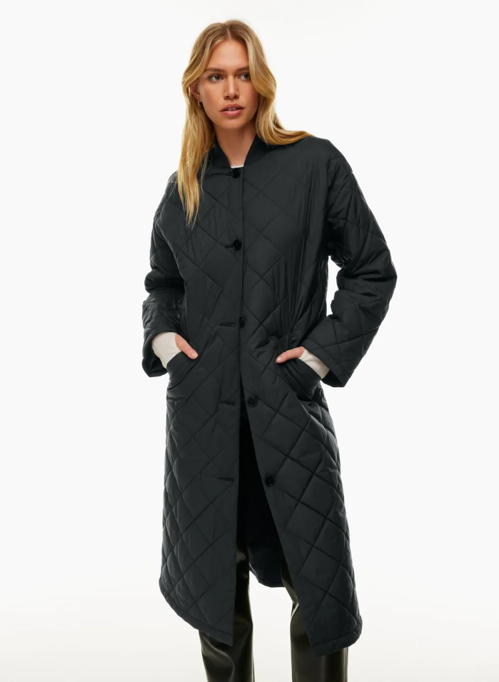pavant quilted long jacket