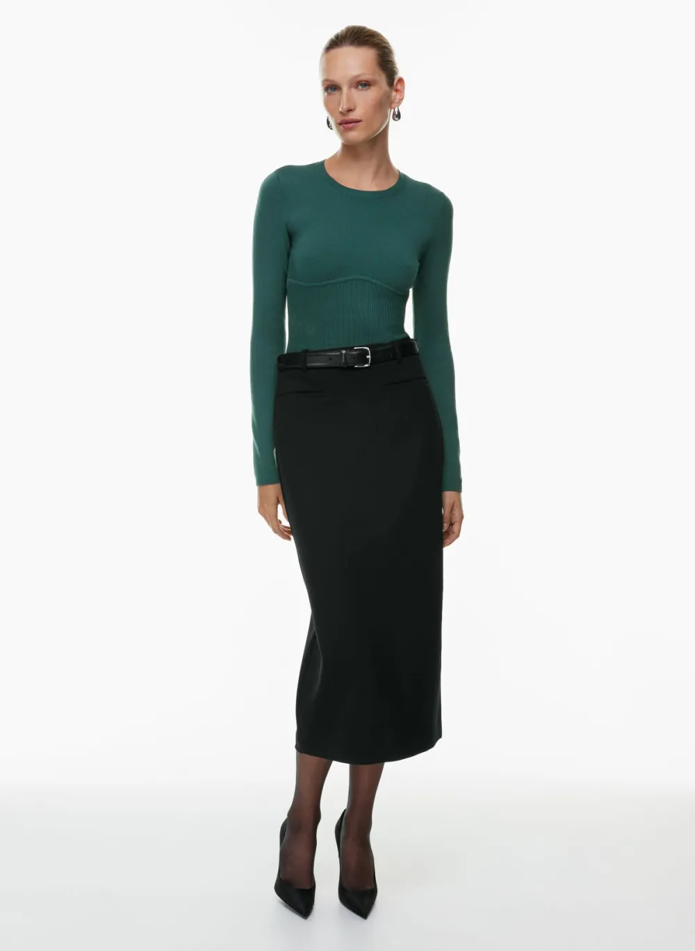 sculpt knit empire longsleeve