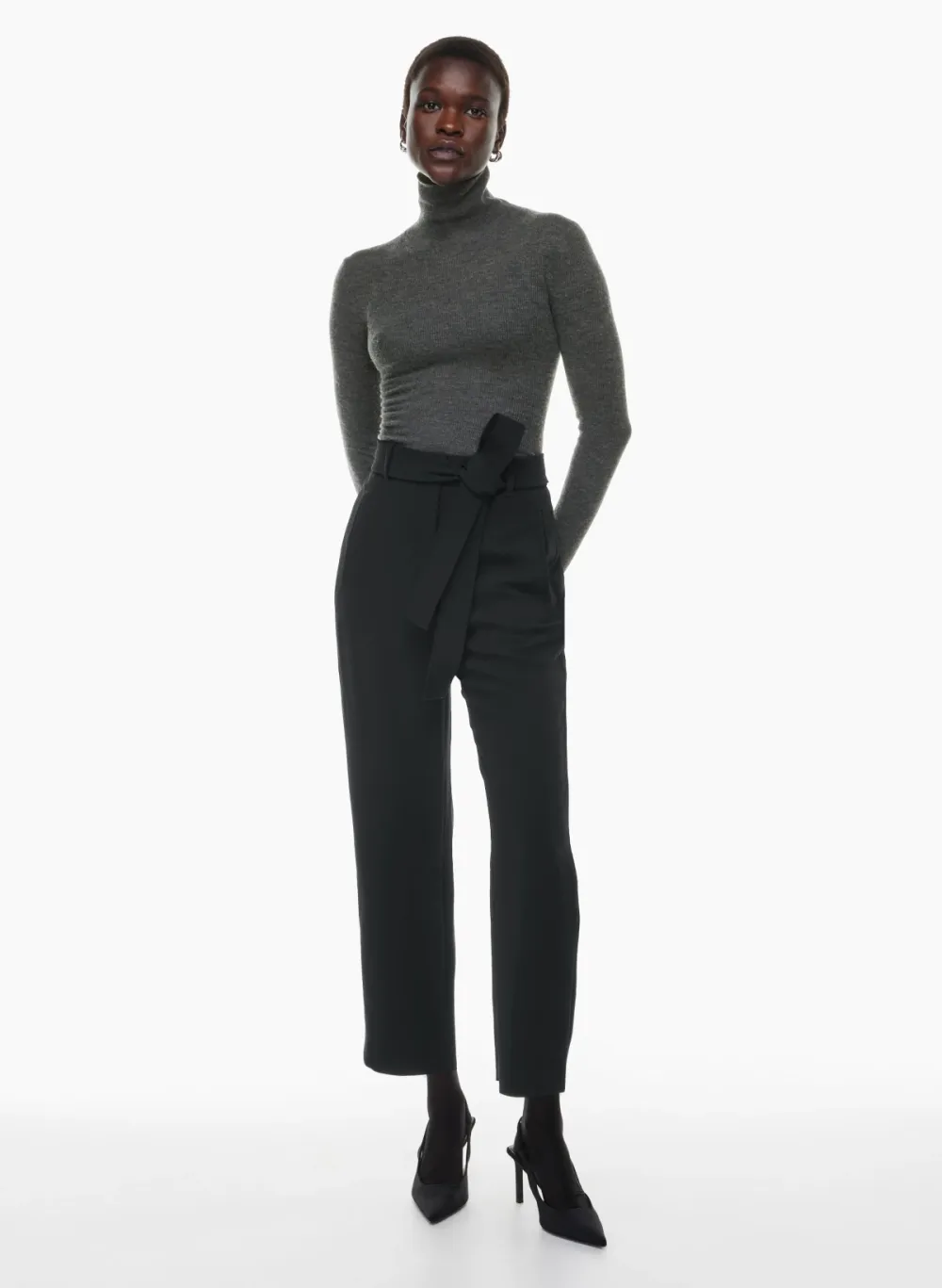 tie-front pant