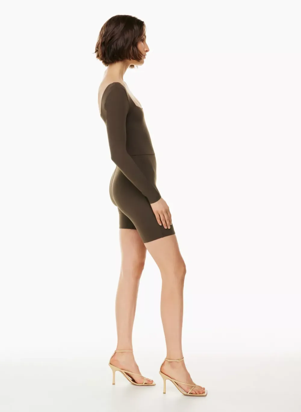 contour squareneck longsleeve romper