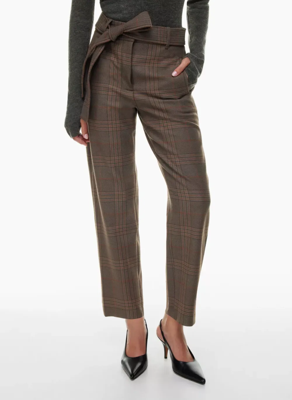 tie-front pant