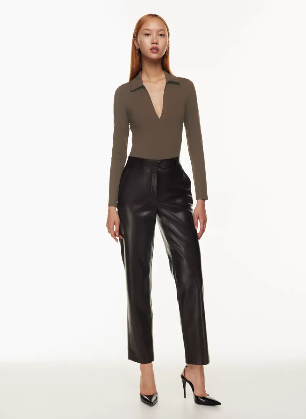 contour polo longsleeve bodysuit