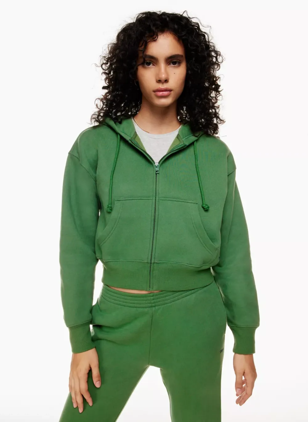 cozy fleece boyfriend boxy zip hoodie