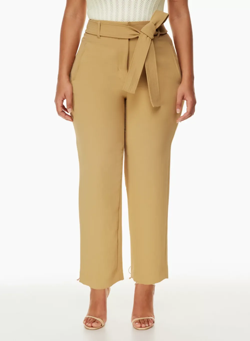 tie-front pant