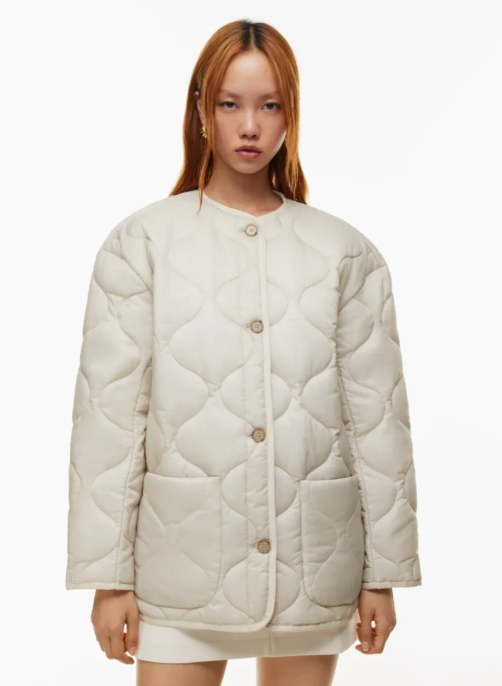 evergreen quilted jacket