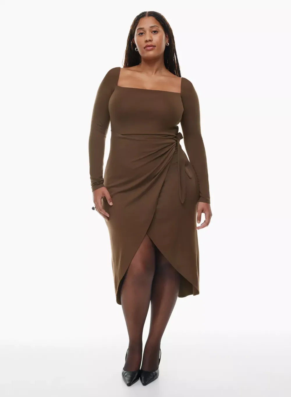 saturn longsleeve midi dress