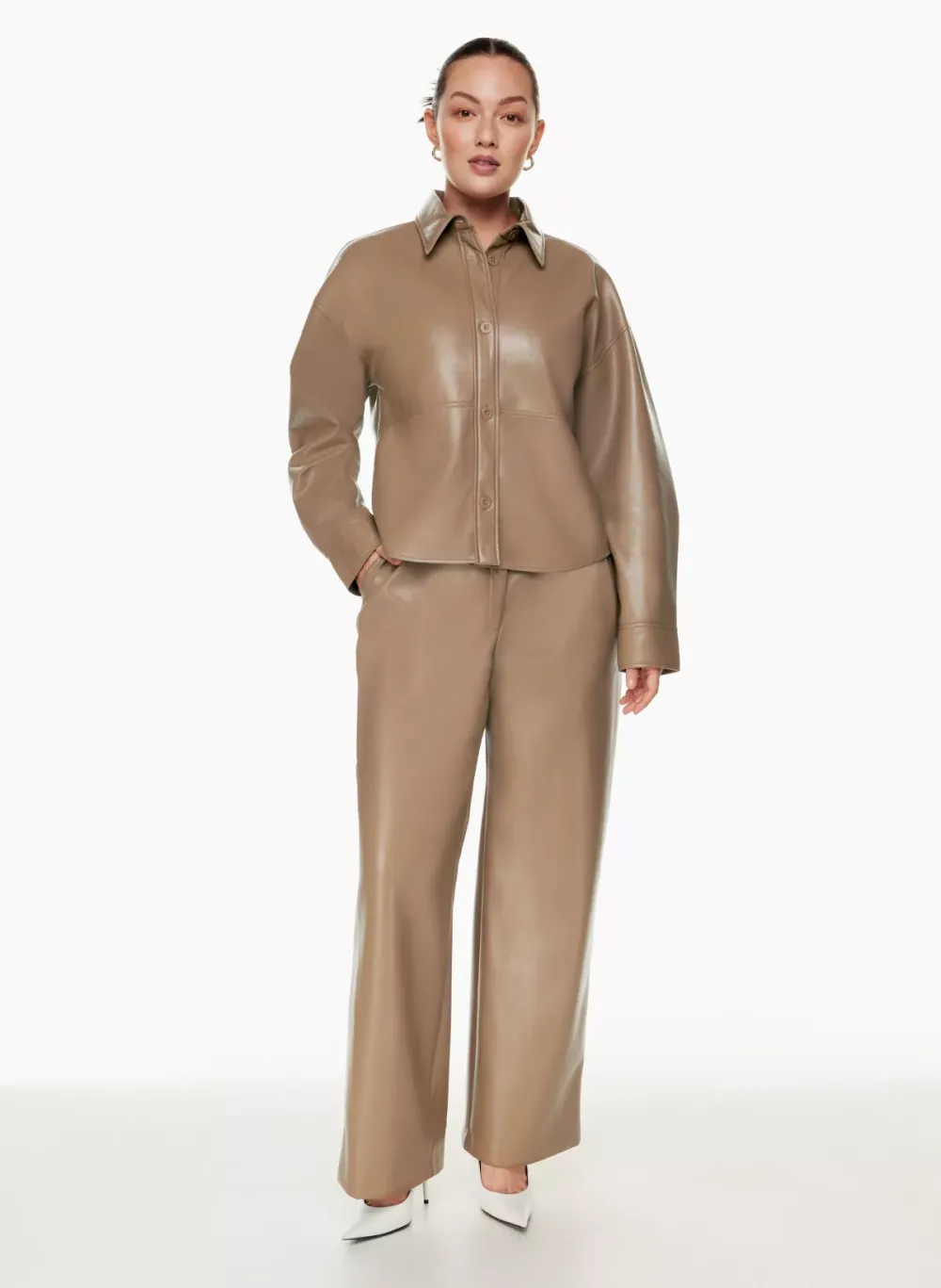 pelli hip shirt jacket