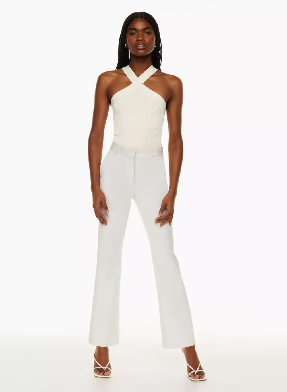 sculpt knit criss cross tank