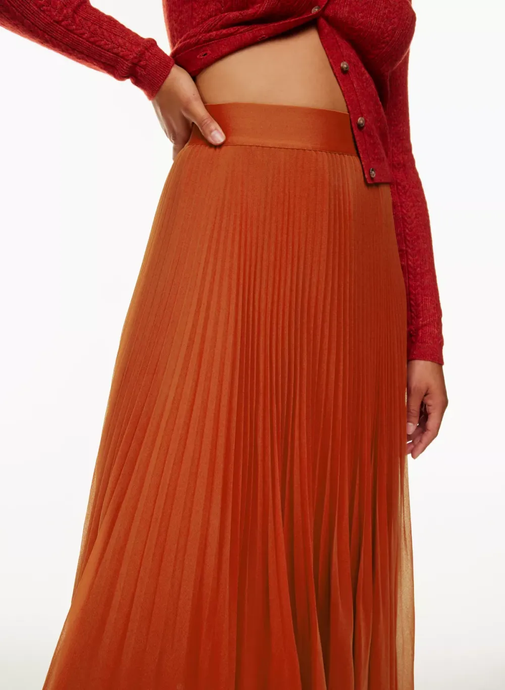 twirl midi skirt