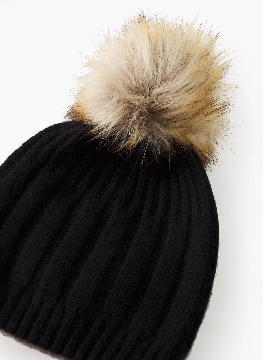 pom liteluxe cashmere beanie