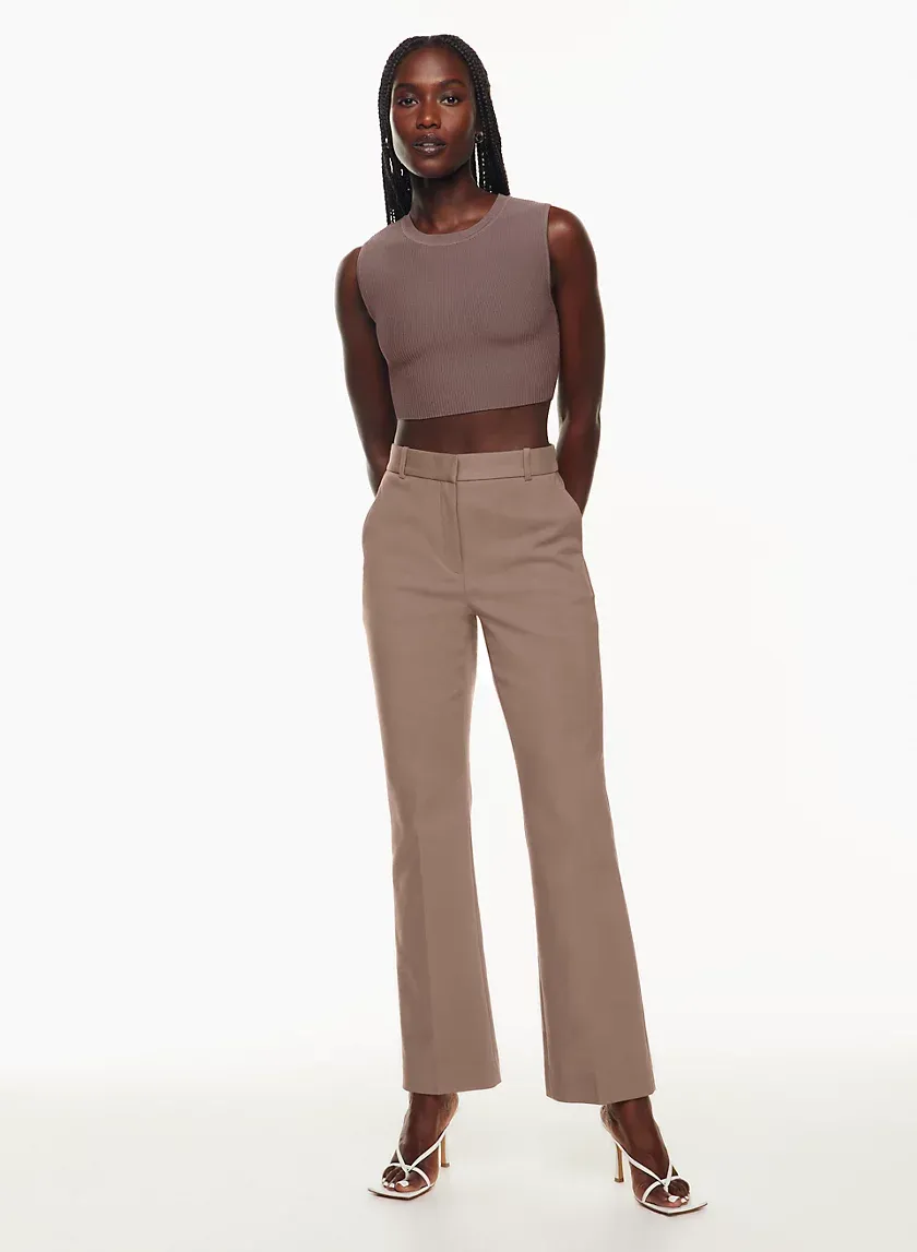 sculpt knit muscle cropped tank