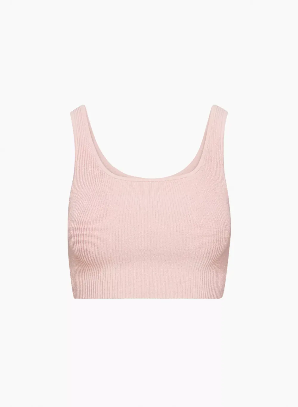 sculpt knit squareneck cropped tank