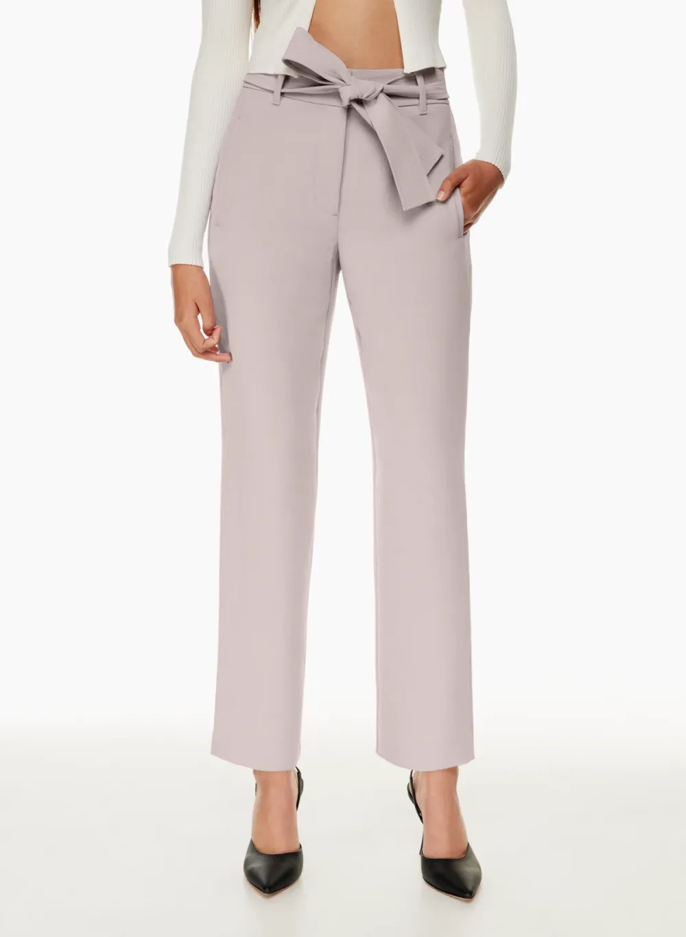 tie-front pant