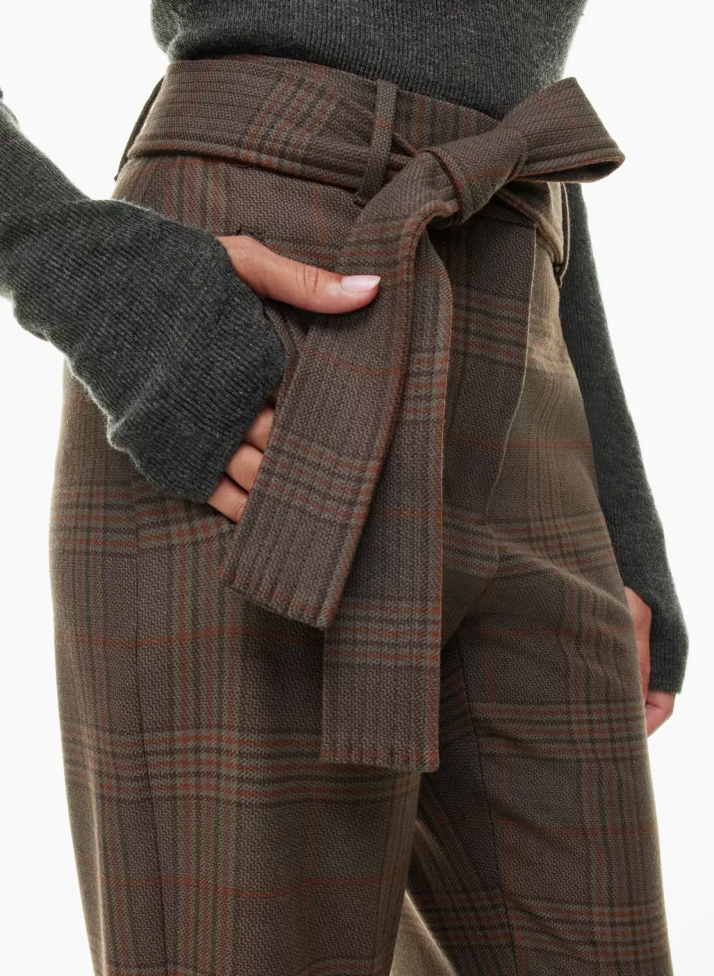 tie-front pant