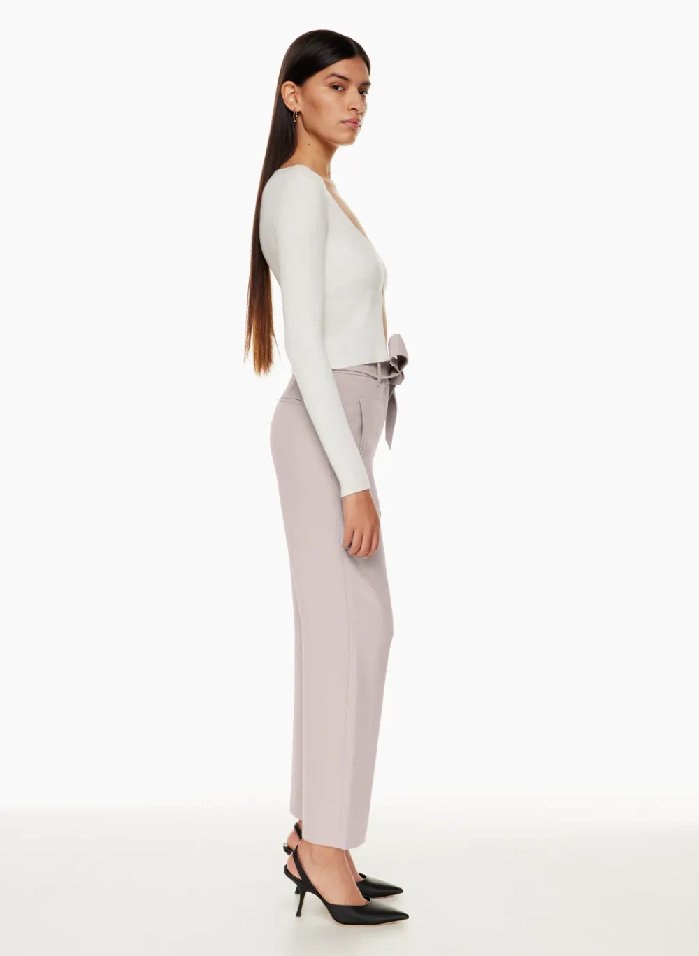 tie-front pant