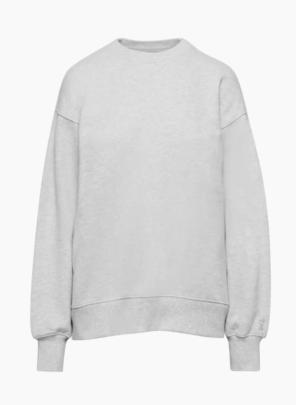 terry fleece boyfriend crew sweatshirt