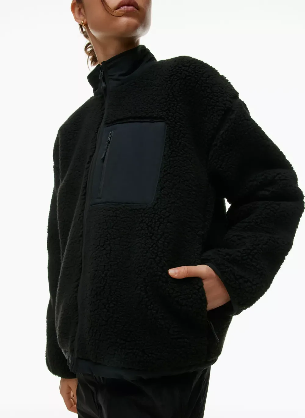 snoblock polar shred mockneck jacket