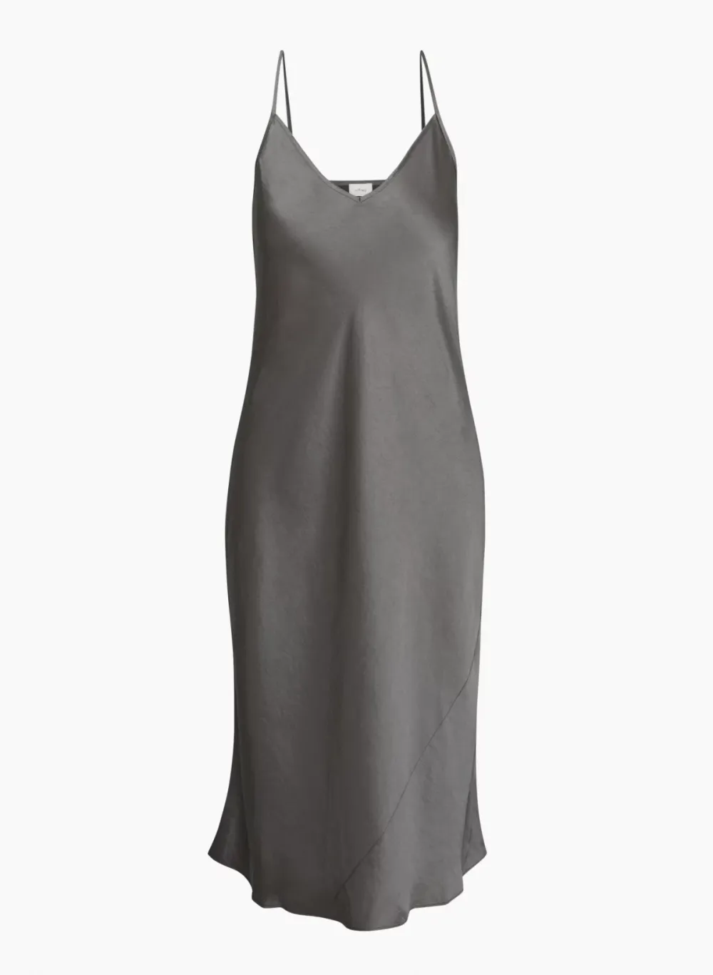 only slip satin midi dress