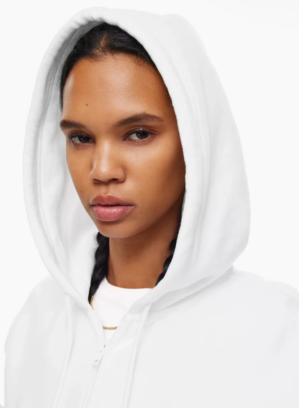 cozy fleece boyfriend boxy zip hoodie