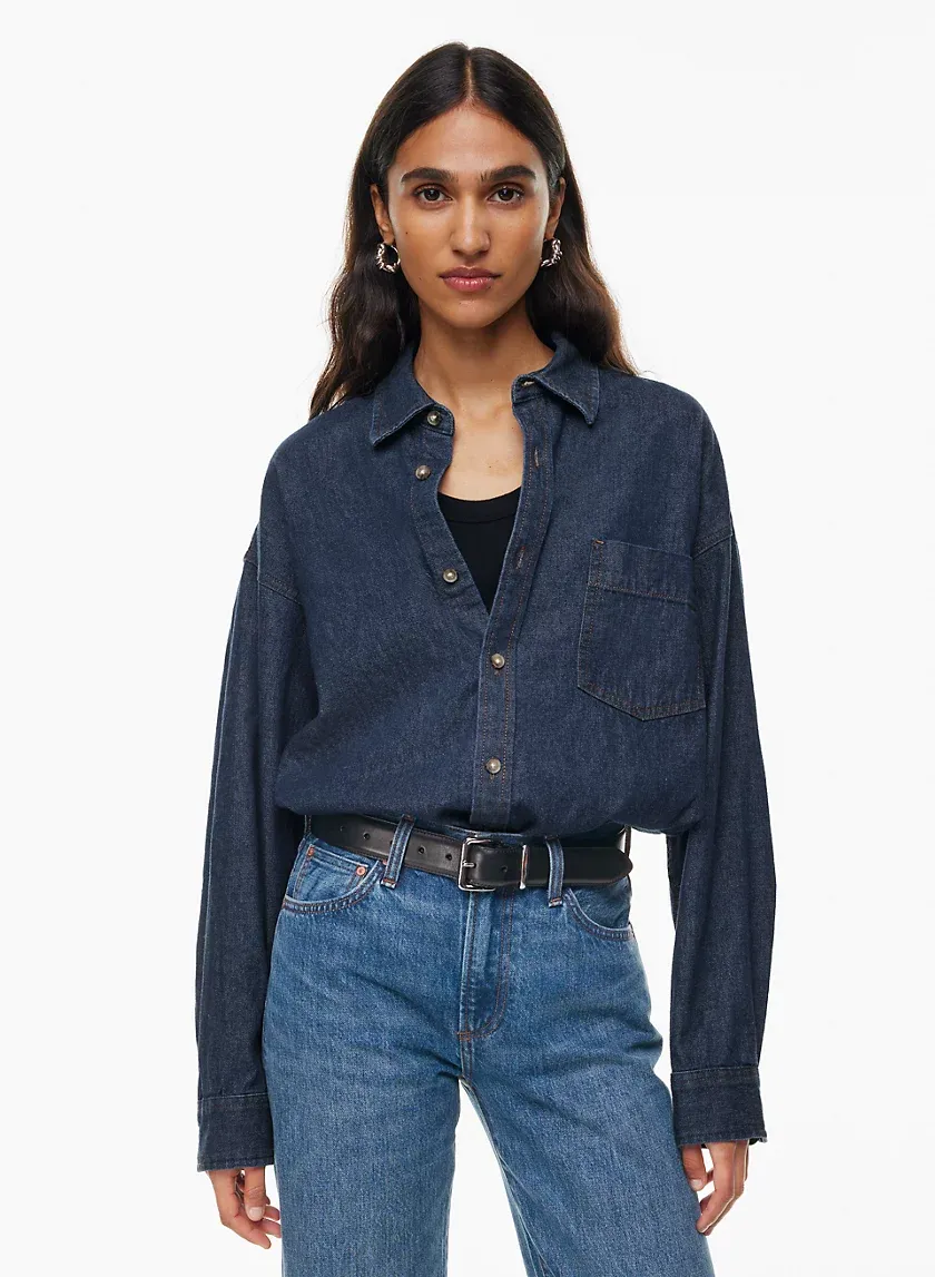 the '80s comfy denim shirt