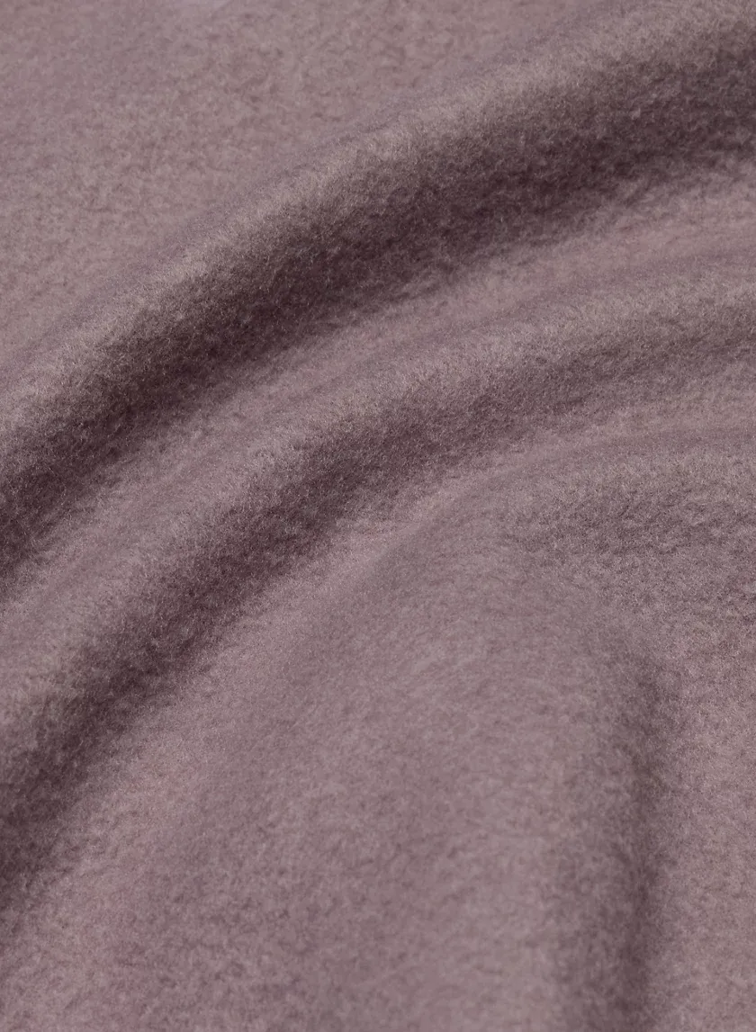 cozy fleece boyfriend boxy zip-up sweatshirt