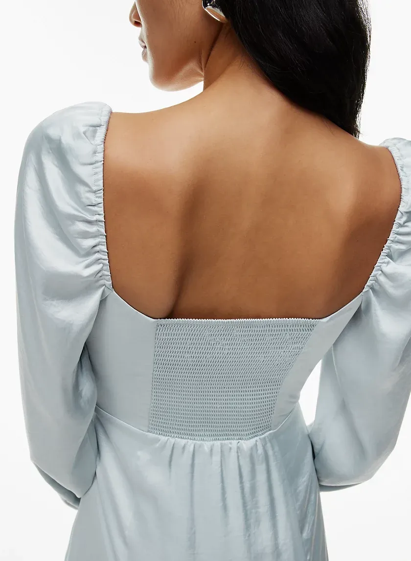 bridgerton satin dress