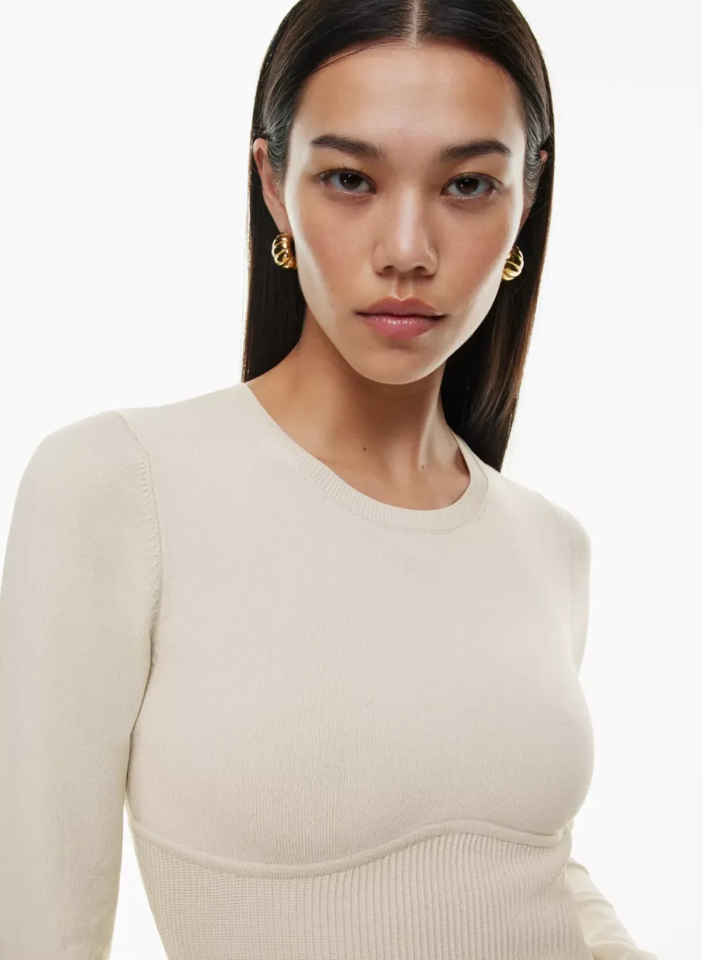 sculpt knit empire longsleeve