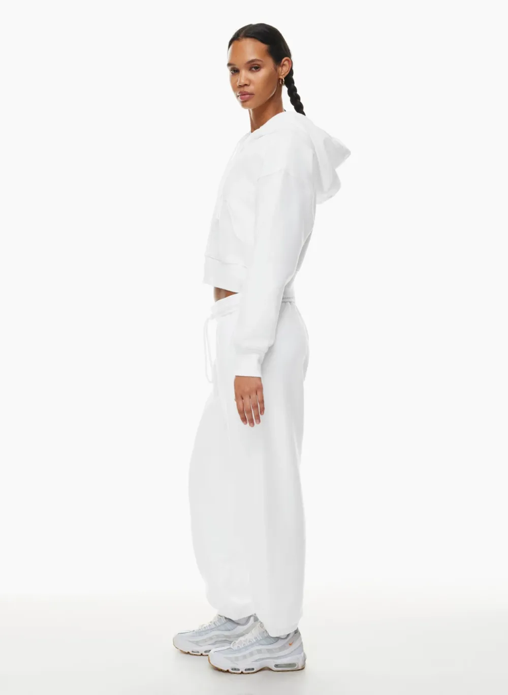 cozy fleece boyfriend boxy zip hoodie