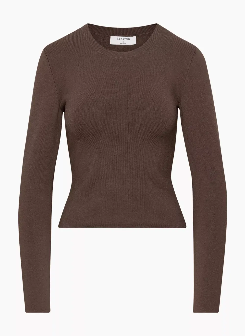 sculpt knit crew longsleeve