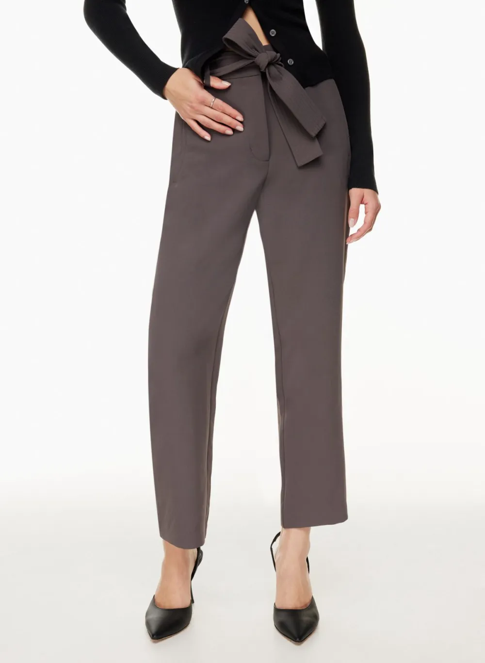 tie-front pant
