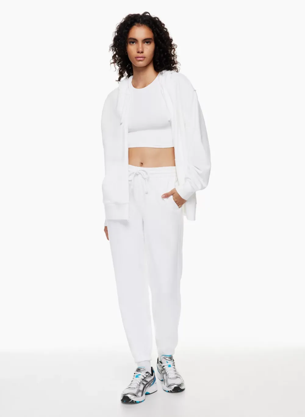 terry fleece boyfriend zip hoodie